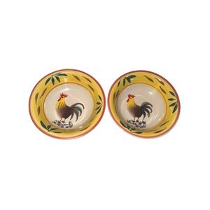 Philippe‎ Richard Country View Rooster Bowl Farmhouse Rustic Dish